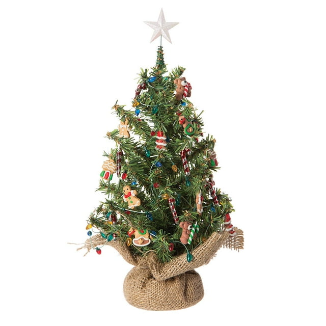 Canadian Pine Tree with Burlap Base: 12 inches