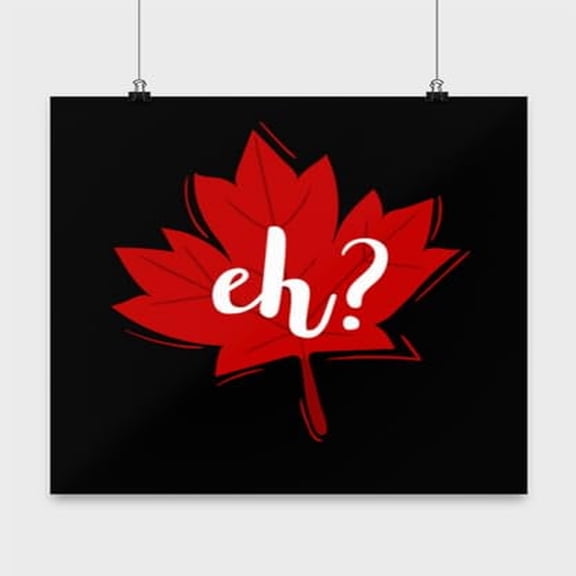 Maple Leaf Art - Canada Lovers - 13x13 Poster Print - Home Decor