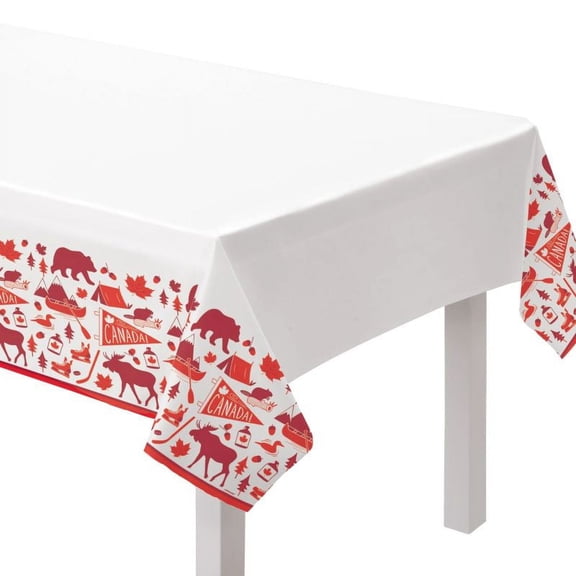 Canadian Pride Plastic Tablecloth