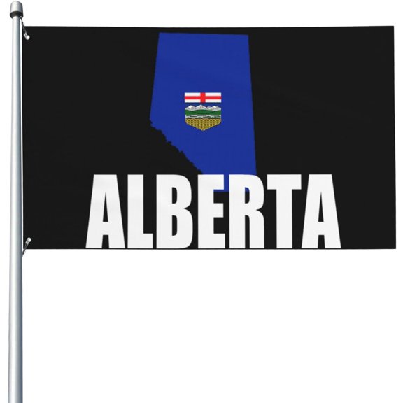 Canadian Province of Alberta Flag Flag 3x5 Ft Flags Garden Flag Funny House Outdoor Banners Yard Flags Parade Banner Tapestry Room Wall With 2 Grommets D