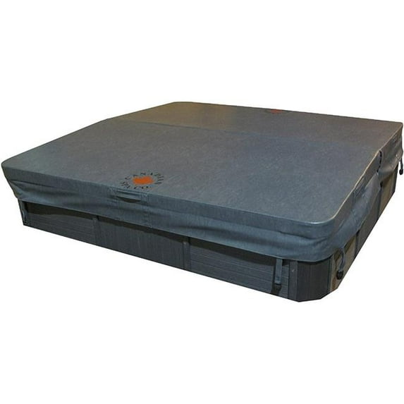 Canadian Spa KC-10014 84 x 84 x 4 in. Radius Spa Cover with 5 x 3 in. Taper, Charcoal Grey