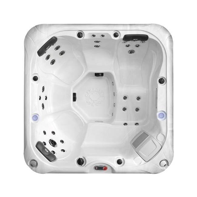 Canadian Spa KH-10141 Cambridge 6-Person 34-Jet Hot Tub with LED Lighting & Bluetooth Audio