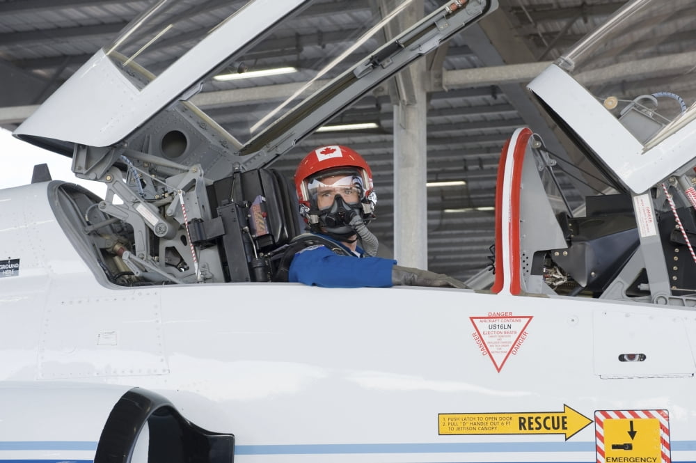 Canadian Space Agency astronaut prepares to fly a T-38 Canvas Art - Stocktrek Images (34 x 23)