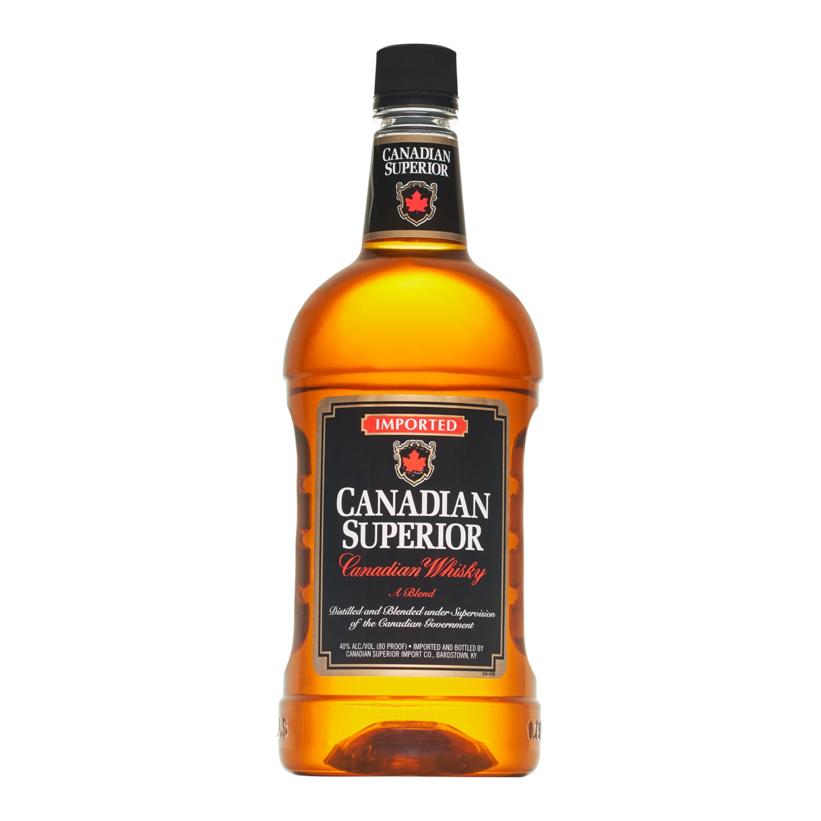 Canadian Superior Canadian Whisky, 1.75 L Bottle, 40% ABV