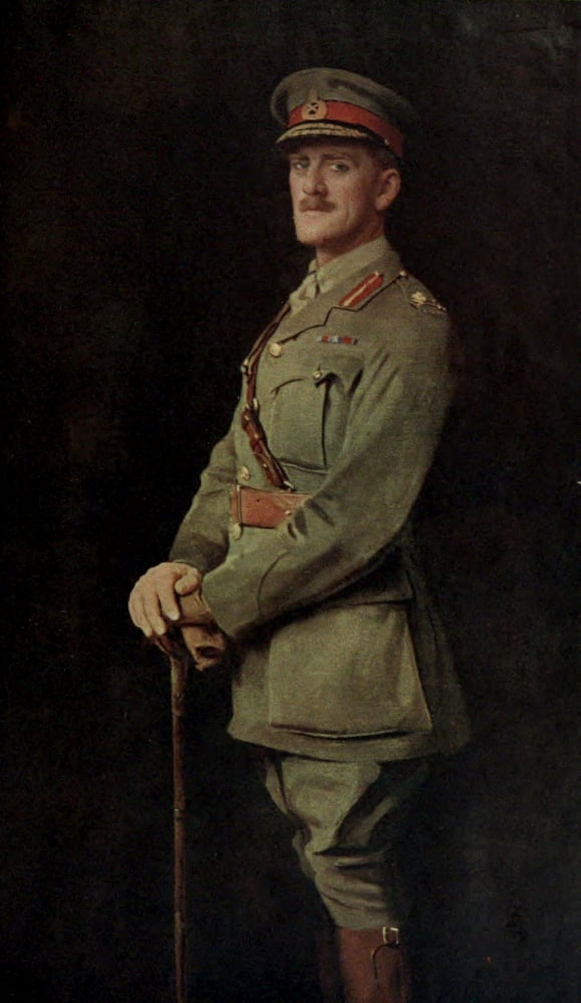 Canadian War Memorials c1919 Major General GB Hughes Canvas Art - G Spencer Watson (18 x 24)