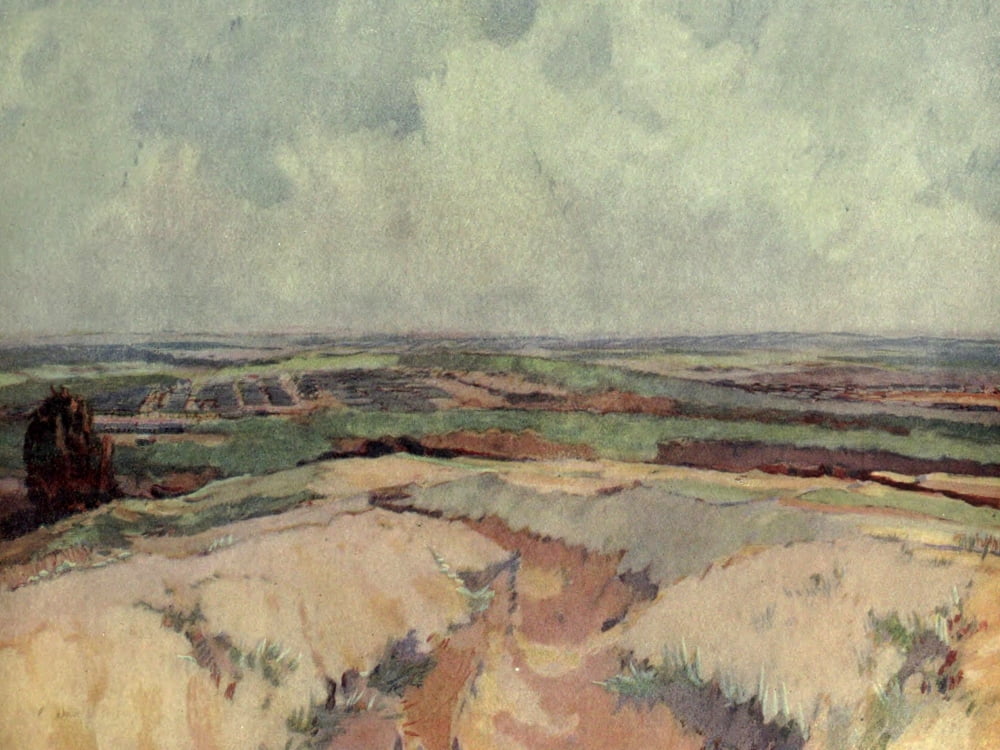 Canadian War Memorials c1919 Witley Camp from Thorsley Hill Canvas Art - Charles Simpson (18 x 24)