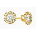 thumbnail image 1 of AFFY Canadian White Natural Diamond Stud Earrings In 14K Solid Yellow Gold (0.38 Ct), 1 of 1