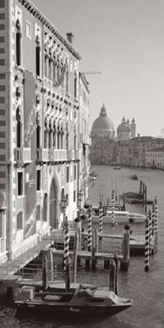 Canal Grande Venice Canvas Art - Heiko Lanio (24 x 48)