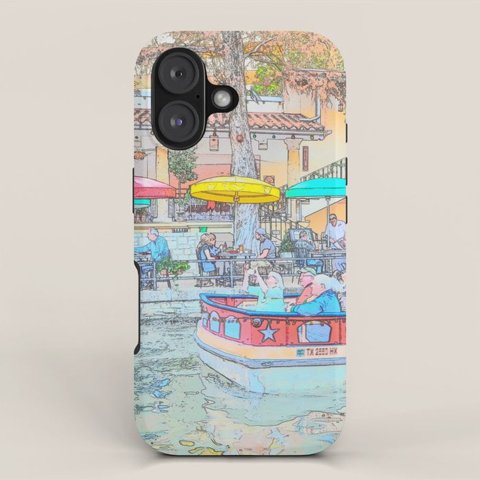 Shell Watervraft Canal Tour Boat and Waterfront Café Tough Case for Apple iPhone ...