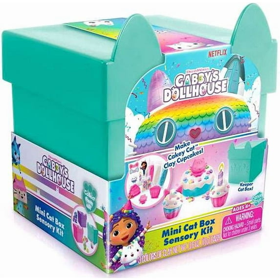 Canal Toys Gabby's Dollhouse Mini Cat Clay Cupcakes Box Sensory Kit