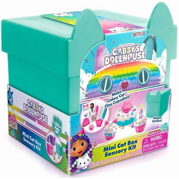 Canal Toys Gabby's Dollhouse Mini Cat Clay Cupcakes Box Sensory Kit