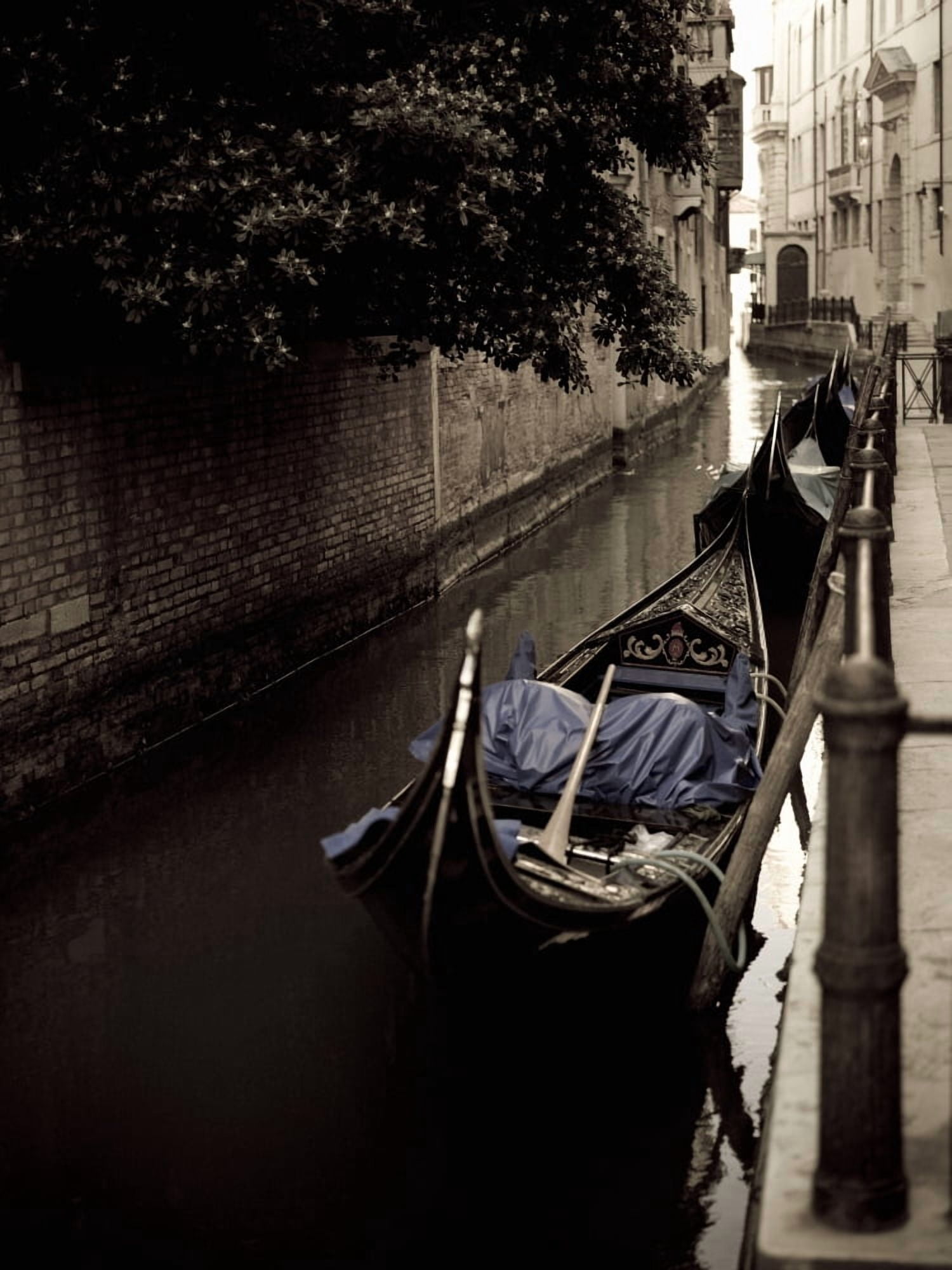 Canal Venice Italy Canvas Art - Keith Levit Design Pics (28 x 38)