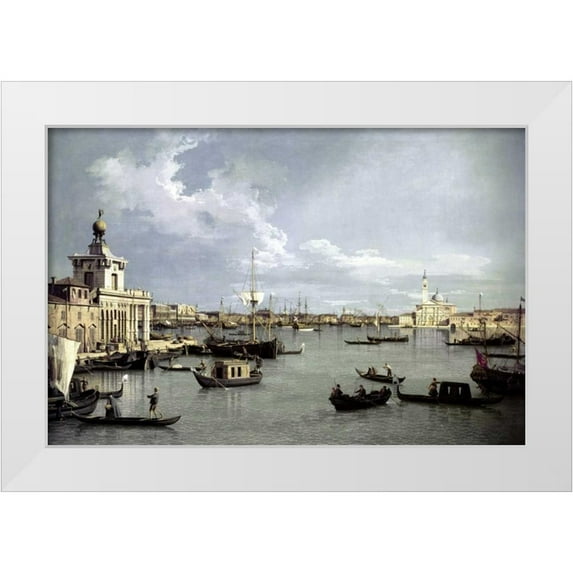 Canaletto 14x11 White Modern Wood Framed Museum Art Print Titled - In Venice