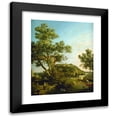 thumbnail image 1 of Canaletto 15x18 Black Modern Framed Museum Art Print Titled - English Landscape Capriccio with a Palace (C. 1754), 1 of 5