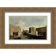 thumbnail image 1 of Canaletto 2x Matted 24x20 Gold Ornate Framed Art Print 'The Grand Canal at Rialto', 1 of 2