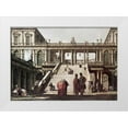 thumbnail image 1 of Canaletto 32x23 White Modern Wood Framed Museum Art Print Titled - Castle Yard, 1 of 4