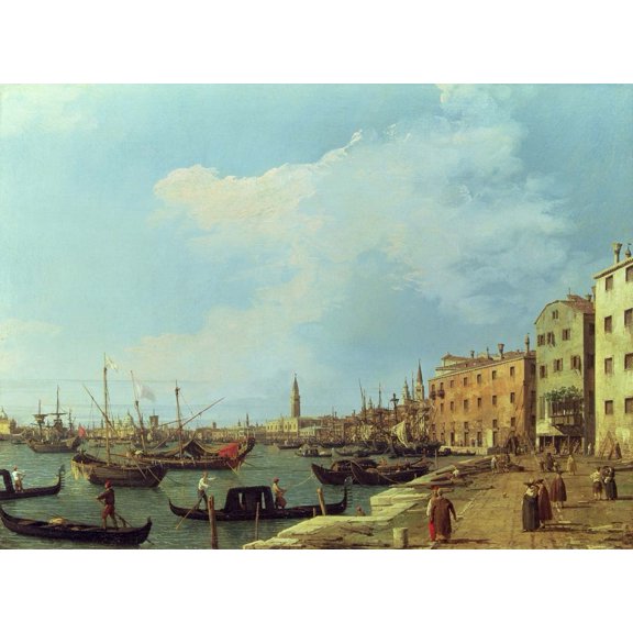 Canaletto "The Riva Degli Schiavoni" (18th) Wall Decal
