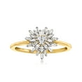 thumbnail image 1 of Ross-Simons 0.25 ct. t.w. Diamond Heart Burst Ring in 10kt Yellow Gold, Women's, Adult, 1 of 7