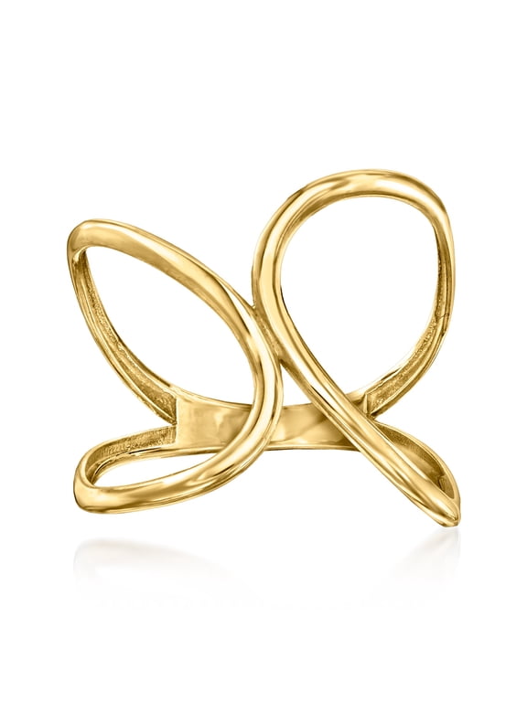 Ross-Simons 10kt Yellow Gold Freeform Geometric Ring, Women's, Adult