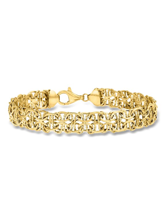 Ross-Simons 10kt Yellow Gold Interlocking Link Bracelet, Women's, Adult