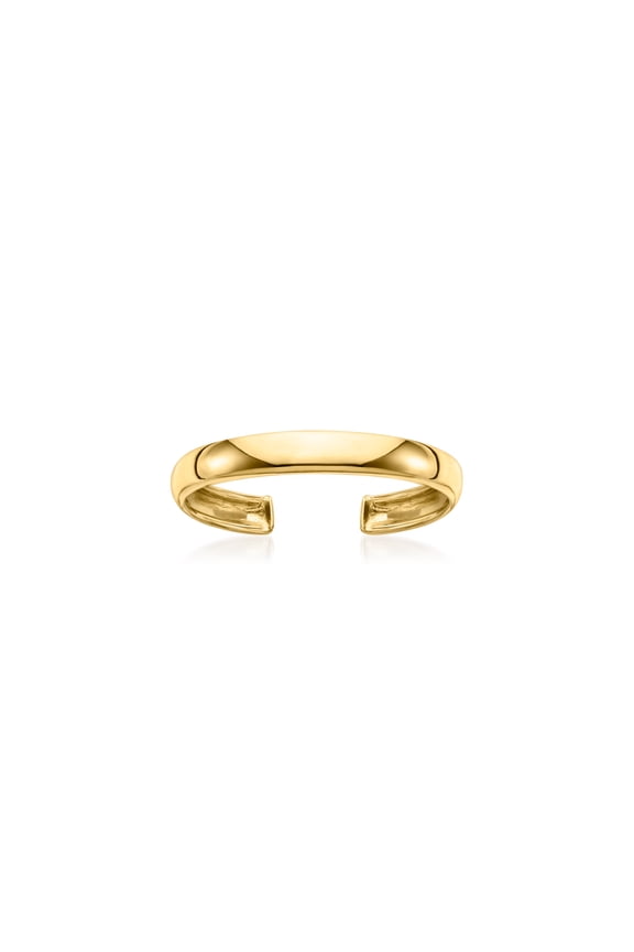 Ross-Simons 10kt Yellow Gold Polished Toe Ring, Women's, Adult