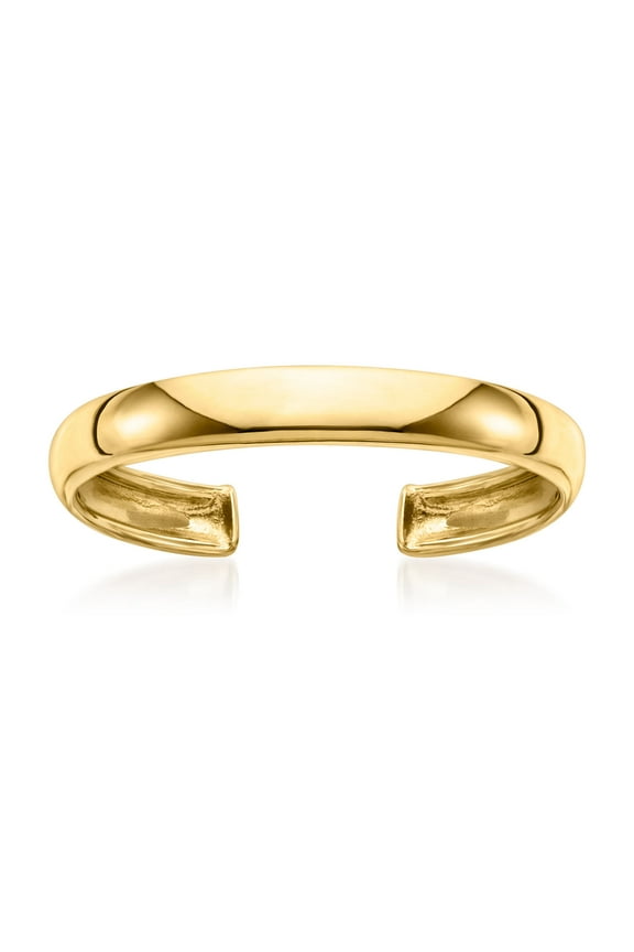 Ross-Simons 10kt Yellow Gold Polished Toe Ring, Women's, Adult