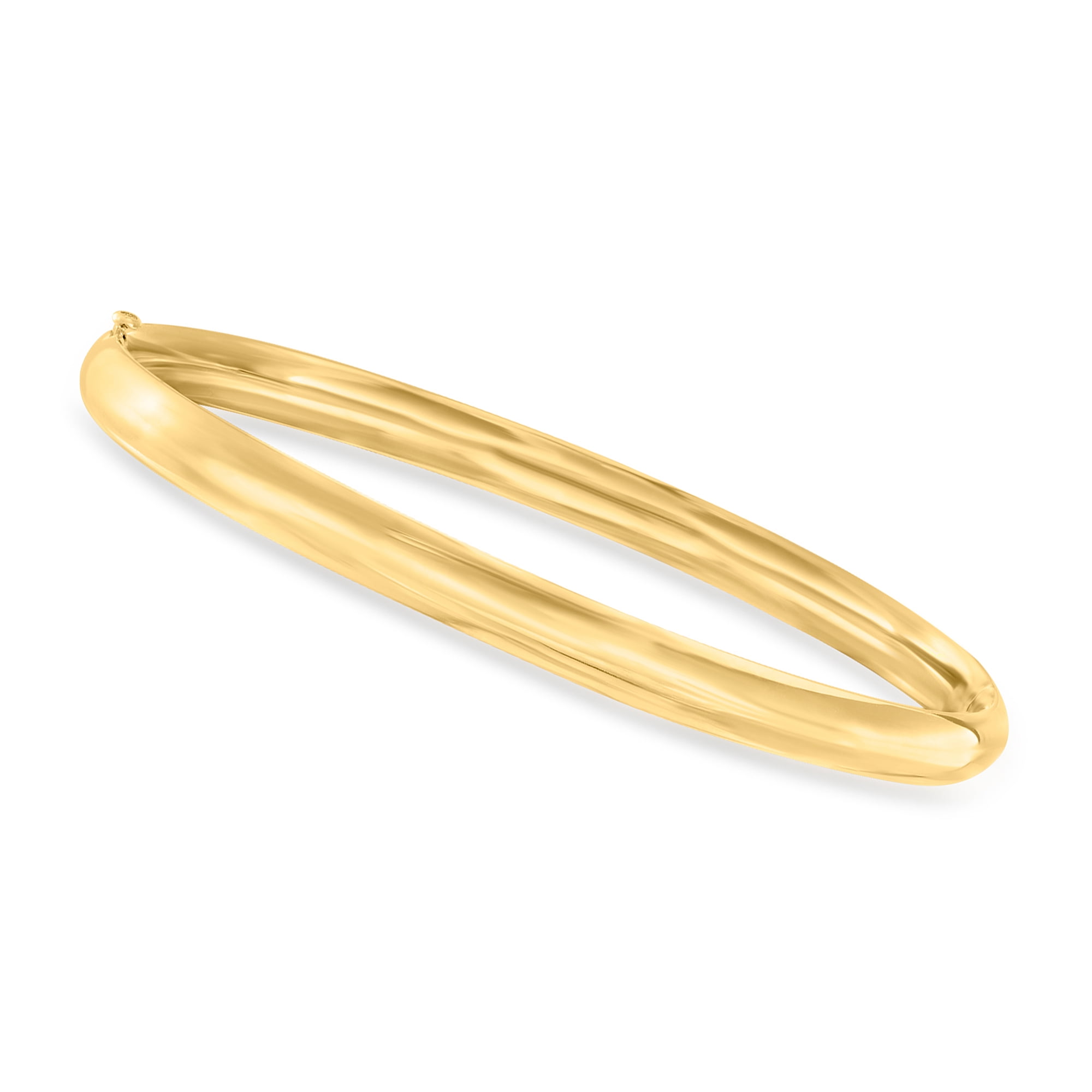 Canaria 10kt Yellow Gold Rounded Bangle Bracelet, Women's, Adult