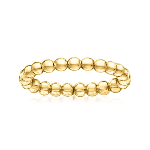 Ross-Simons 3mm 10kt Yellow Gold Bead Stretch Ring, Women's, Adult