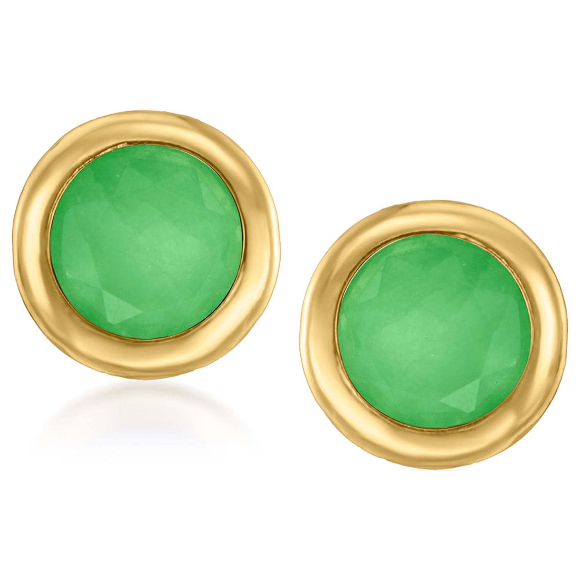 Genuine Jade Classic 8mm Ball Earrings on Sterling Silver Studs – SILK &  JADE