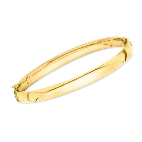 Ross-Simons Italian 10kt Yellow Gold Oval Bangle Bracelet, Women's, Adult