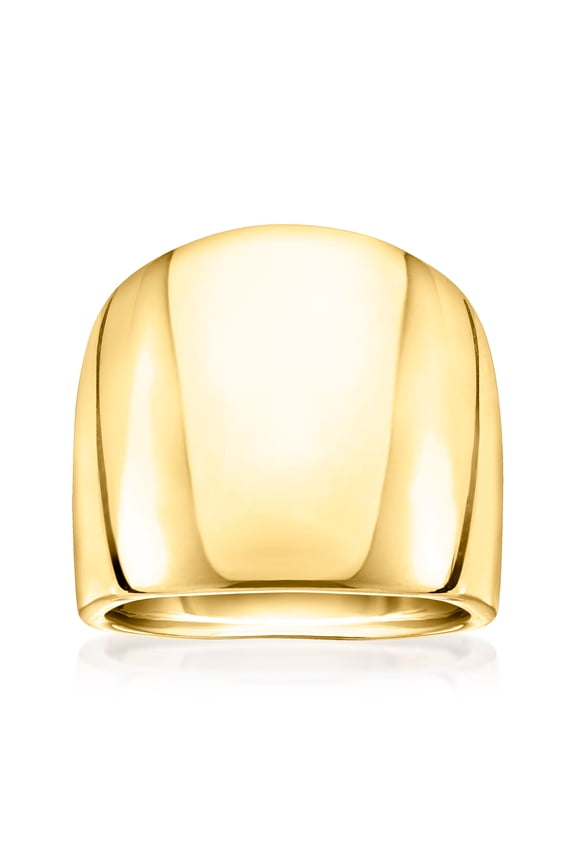 Ross-Simons Italian 10kt Yellow Gold Polished Dome Ring, Women's, Adult
