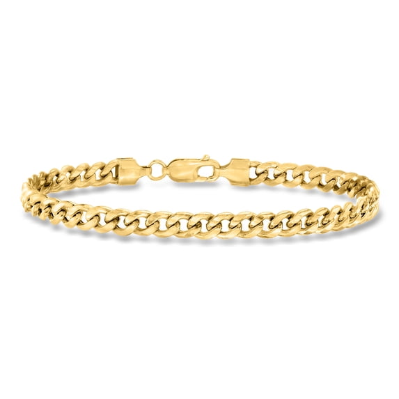 Ross-Simons Men's 5.9mm 10kt Yellow Gold Cuban-Link Bracelet for Male, Adult