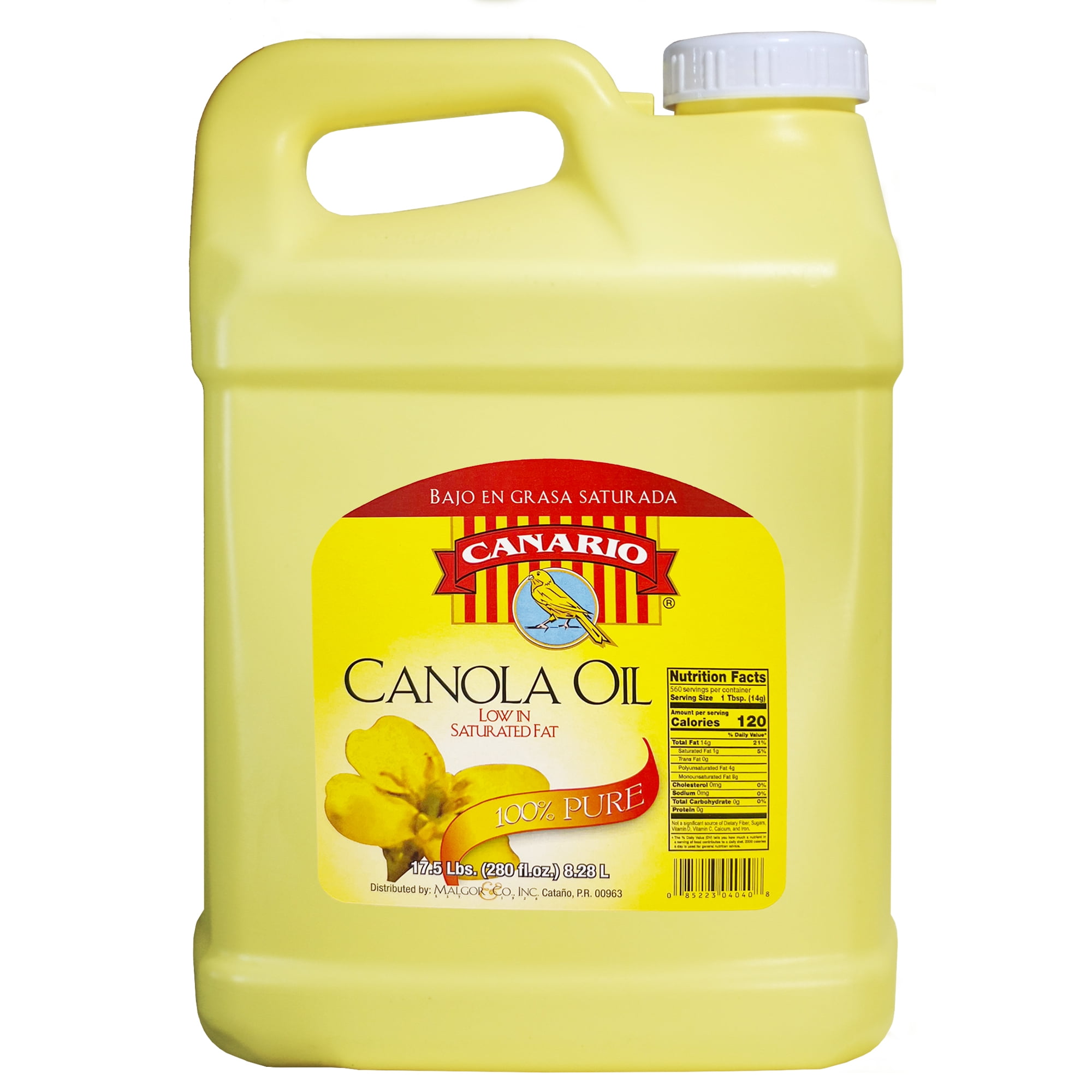 Canario Canola Oil 280 Ozs. Plastic Bottle
