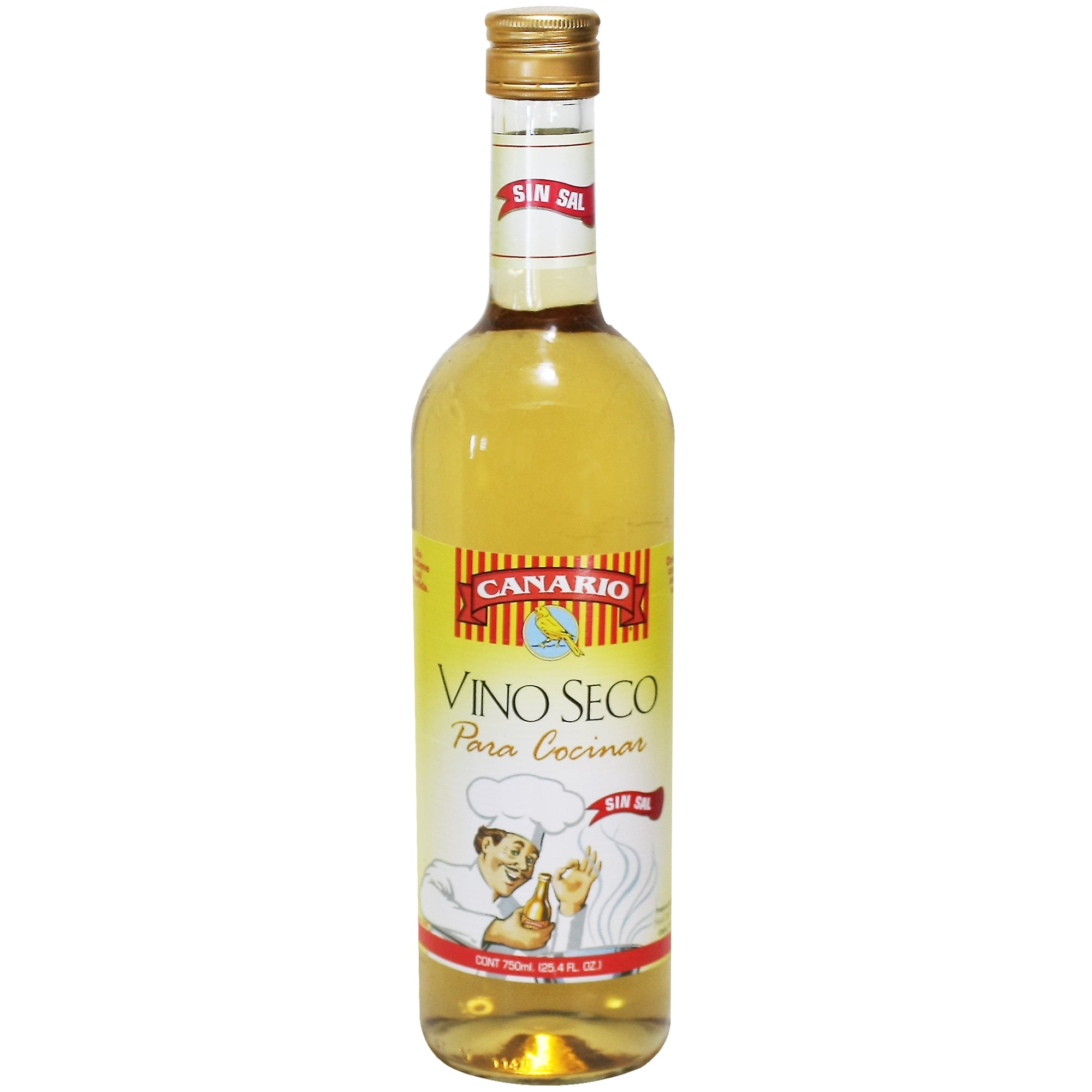 Canario Dry Pineapple Cooking Wine 12% Alcohol by Volume, 25.4 fl. oz. Glass Bottle