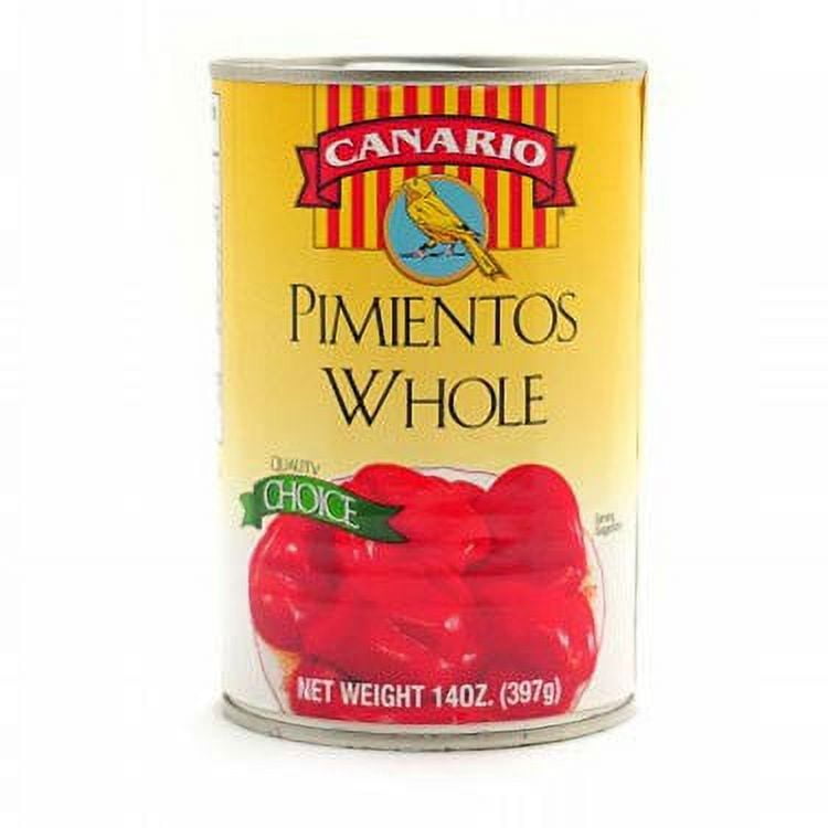 Canario Whole Red Bell Peppers, 14 Ozs. Can