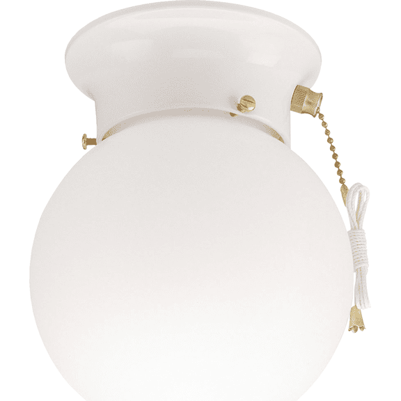 Canarm 6 In. Flush Mount Ceiling Light Fixture With Pull Chain - Single Pack