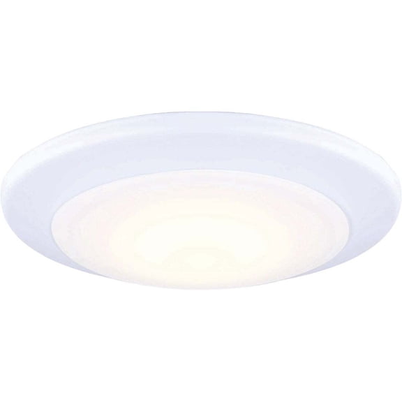 Canarm 7 In. White LED Round Disc Flush Mount Light Fixture DL6151WH