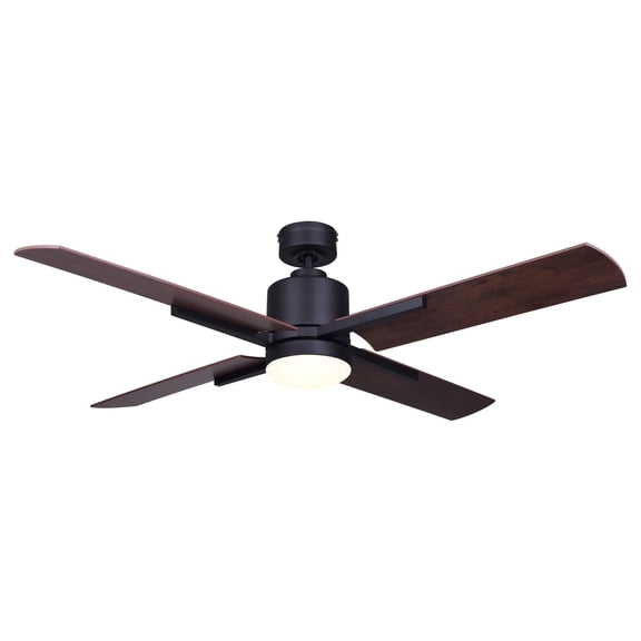 Canarm LOXLEY 52 inch Ceiling Fanm Modern Rustic Style Ideal for Living Room and Bedroom - Matte Black