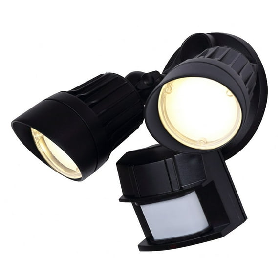 HO-01-02S-BK Canarm Inc 20W 2 LED Outdoor Security Light-6.1 Inches Tall and 9.3 Inches Wide