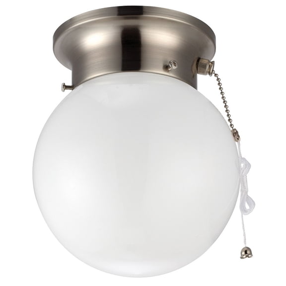Canarm ICL9BN Semi Flush Brushed Nickel Steel/Copper Wire/Glass/Cotton/Ceramic Signature