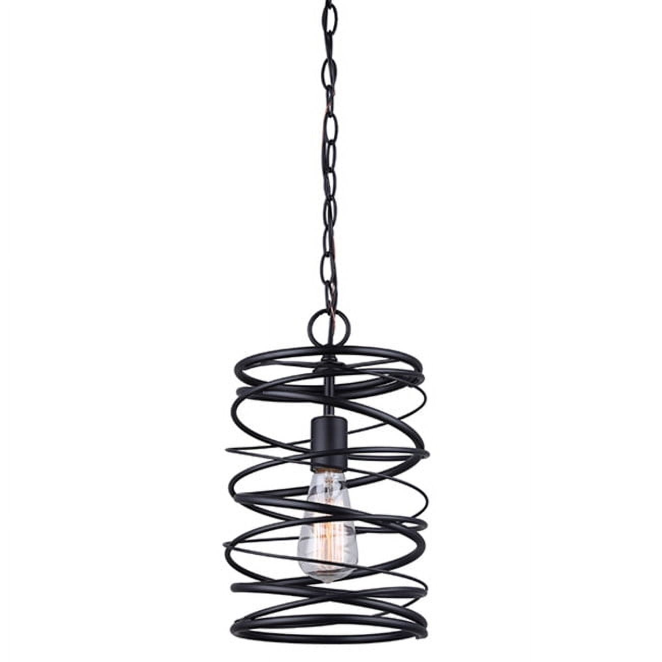 Ryland 14" Matte Black Incandescent Mini Pendant Light