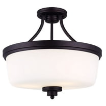 Canarm Isf286a03 Jackson 3 Light 15-3/4" Wide Semi Flush Bowl Ceiling Fixture - Bronze