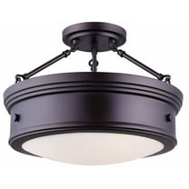 ISF624A03ORB Canarm Inc Boku - 3 Light Semi-Flush Mount-12 Inches Tall and 15 Inches Wide