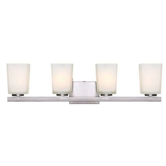 IVL472A04BN Canarm Inc Hartley - 4 Light Bath Vanity-8 Inches Tall and 6.5 Inches Wide-Brushed Nickel Finish