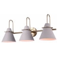 thumbnail image 1 of Canarm  Metal Shade Vanity Light 3 Light - Grey and Gold, 1 of 3