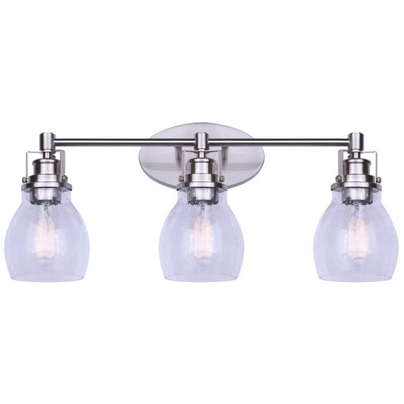 Canarm Seeded Glass Vanity Light 3 Light