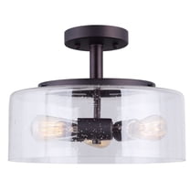 ISF633A03ORB Canarm Inc Nash - 3 Light Semi-Flush Mount-9.5 Inches Tall and 13 Inches Wide