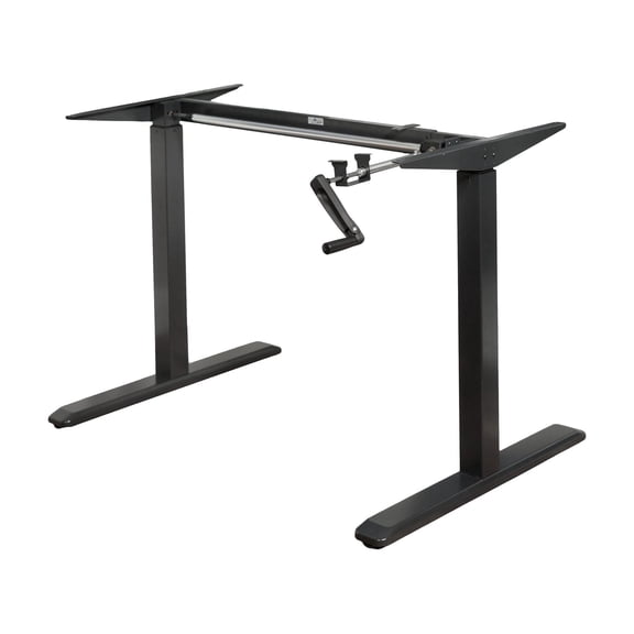 Canary ABC256BK Modern Height Adjustable Crank Desk - Black