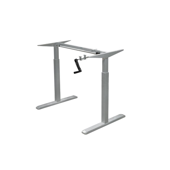 Canary ABC256GR Modern Height Adjustable Crank Desk - Grey
