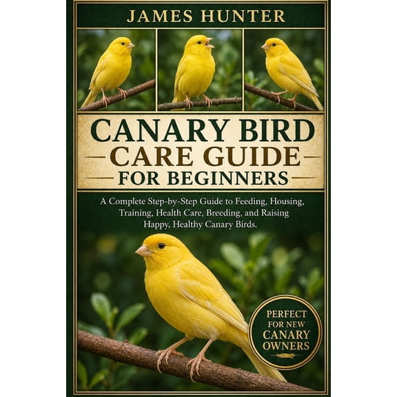 Canary Bird Care Guide for Beginners: A Complete Step-by-Step Guide to Feeding, Housing, Training, Health Care, Breeding, (Paperback)
